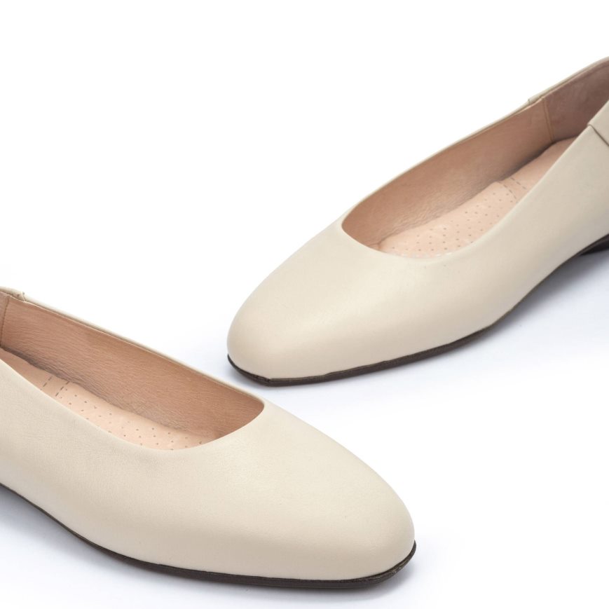 Women's Pikolinos ALMERIA Ballet Flats Beige | NZ W83Q7A9